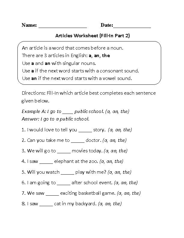 english grammar worksheets for class 10
